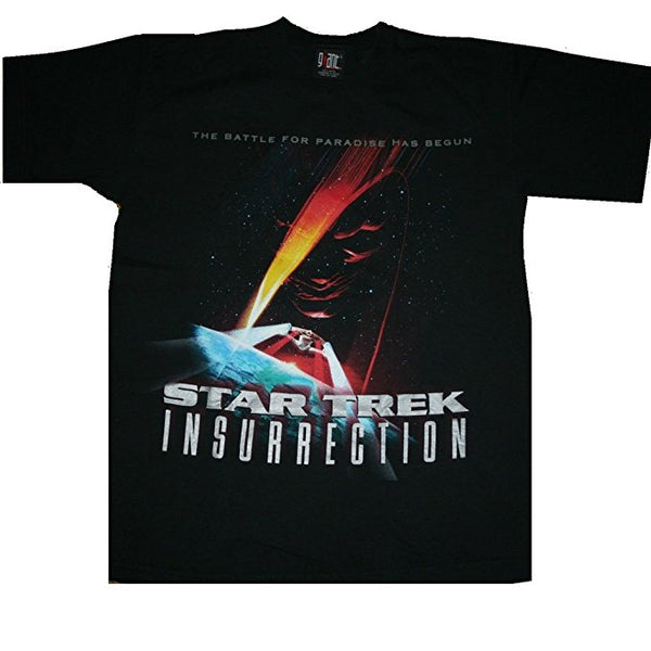 Star Trek Insurrection Battle For Paradise Black T-Shirt (Large)