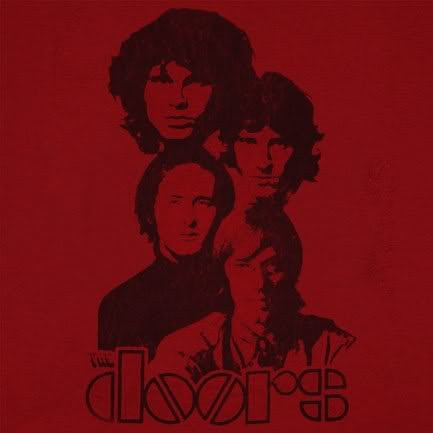 The Doors 'Totem' Men's Slimfit T-shirt, Red (X-Large)