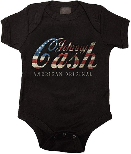 Johnny Cash American Original Baby Romper, Black (24 Months)