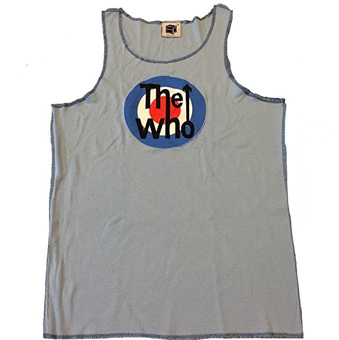 Who Target Logo Womens Blue Tank Top, Large
