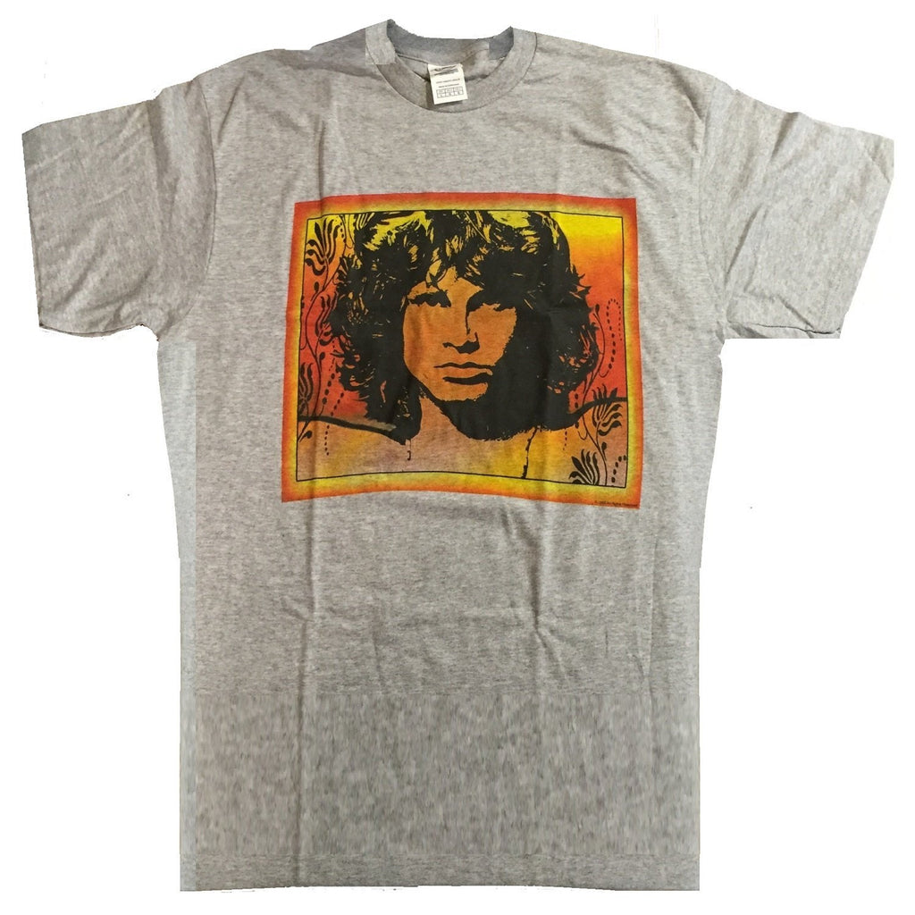 The Doors Light My Fire Men's T-shirt, Heather Grey (Large)