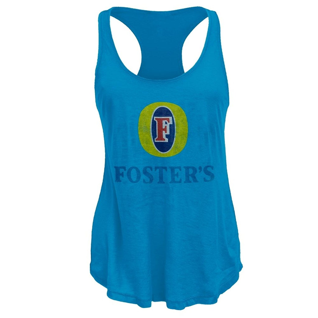 Foster's - Distressed Logo Juniors Tank Top - X-Large