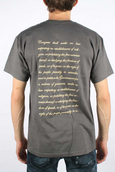 Frank Zappa Congress album Charcoal T-Shirt (Small)