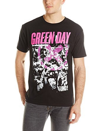 Green Day His Story Men's Black T-Shirt (2X-Large)