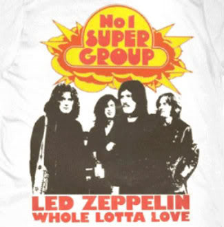 Led Zeppelin 'No. 1 Supergroup' White Big Mens T-Shirt (2X)