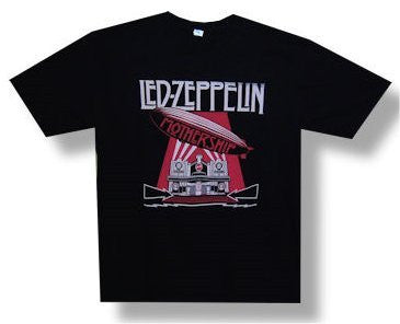 Led Zeppelin Mothership Men's Tshirt, Black (2XL)