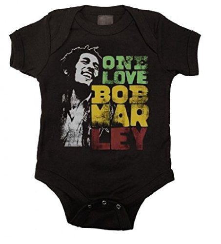 Bob Marley One Love - Catch A Fire Baby Romper, 6 Months / Small