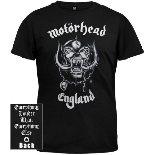 Motorhead England Black T-Shirt 2-Sided Orgasmatron Ace Of Spades Heavy Metal Tee
