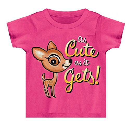 Buck Wear Cute As It Gets Baby Tee, Pink