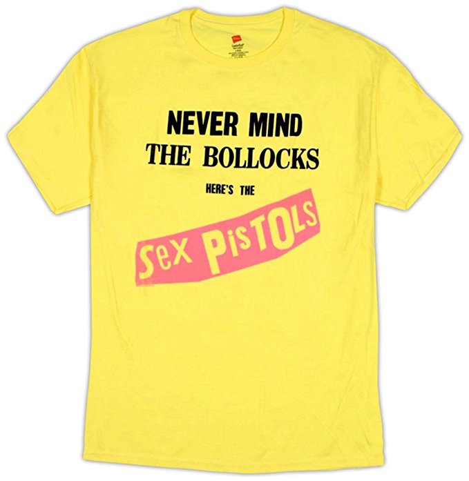 Sex Pistols Yellow 'Nevermind The Bollocks' T-Shirt