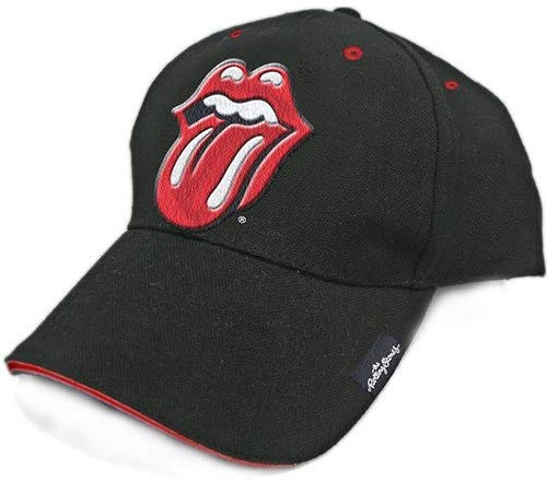 Rolling Stones Classic Tongue Baseball Hat Embroidered Logo Mens Cap