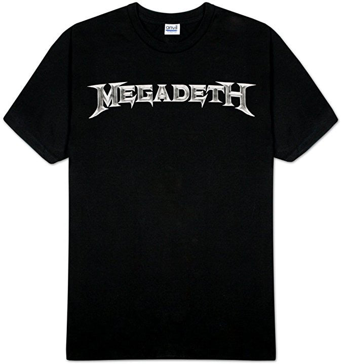 Megadeth Logo Men's Slimfit T-Shirt, Black