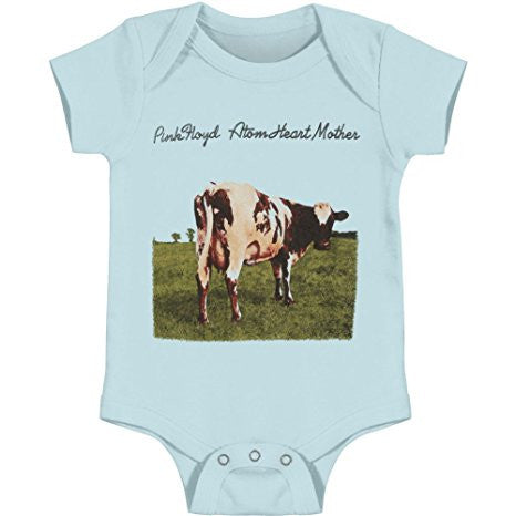 Pink Floyd Baby Boys' Atom Heart Cow Bodysuit, Light Blue (6 Months)