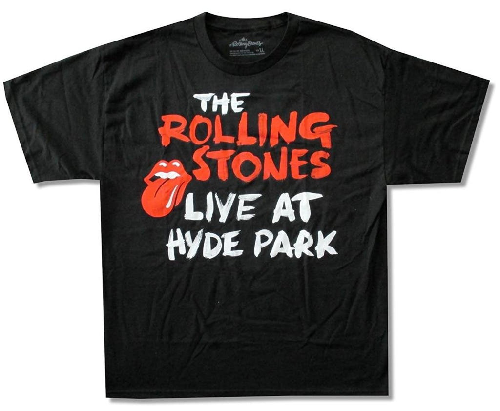 Rolling Stones 'Live At Hyde Park' Black T-Shirt (X-Large)