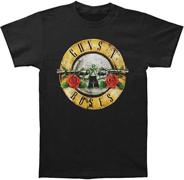 Guns N Roses Distressed Bullet Black T-Shirt