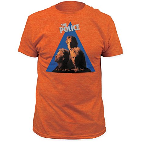 The Police Zenyatta Mondatta Men's T-Shirt, Heather Orange (Medium)