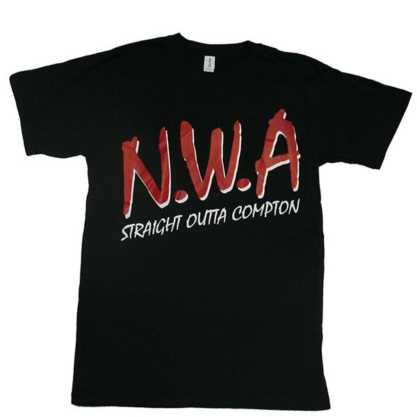 N.W.A. Classic Logo Straight Outta Compton Men's T-shirt (X-Large)