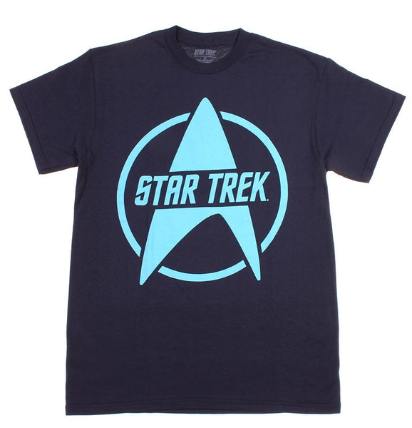 Star Trek Logo Navy T-Shirt (Large)