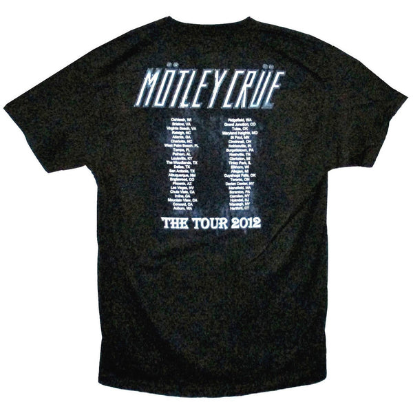 Motley Crue Splatter Tour '12 Black Tee Shirt