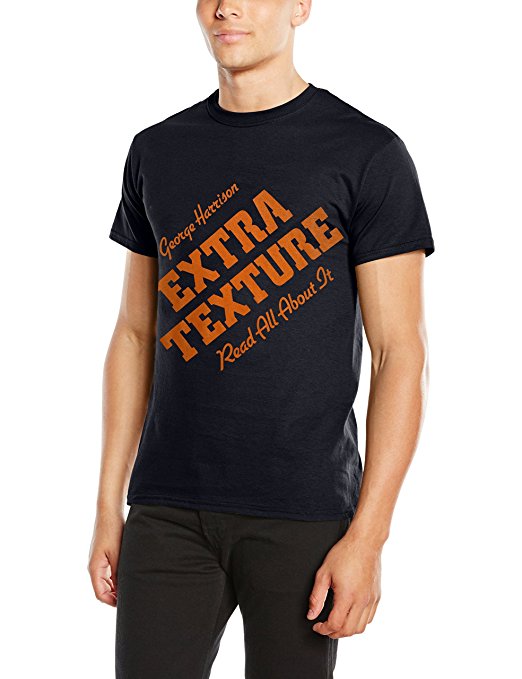 George Harrison Extra Texture Men's Beatles T-shirt, Navy