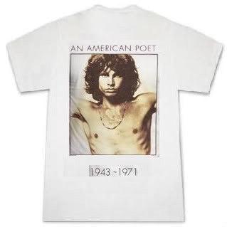 The Doors 'American Poet' 2-sided lightweight white t-shirt (2X-Large)