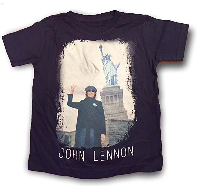 John Lennon Peace Liberty Navy Blue Little Boy's Tee (2T)