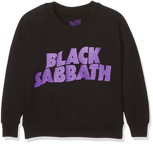 Black Sabbath Logo Boy's Sweatshirt, Black, 12-14 Years (Youth 2X)
