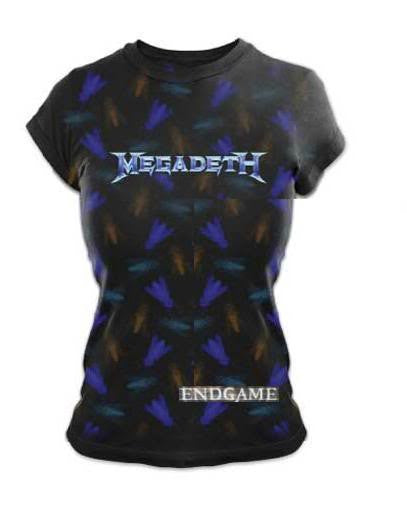 Megadeth 'Endgame' Women's / Juniors black lightweight t-shirt (X-Large-Juniors)