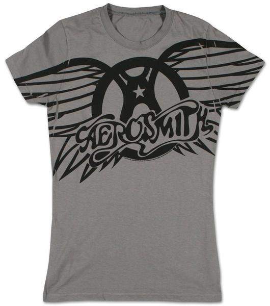 Aerosmith - Winged Logo Juniors (Slim) T-Shirt , Small