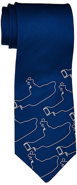 Beatles Necktie Men's Silk Tie (Blue - Yellow Submarine)