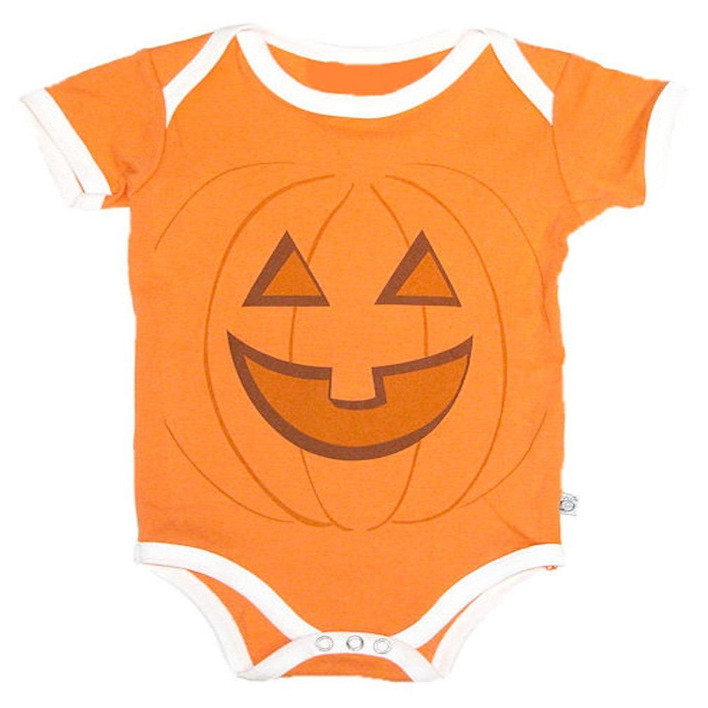 Bee Silly 'Jack-O' Halloween Infant Onesie (12-18 Months)