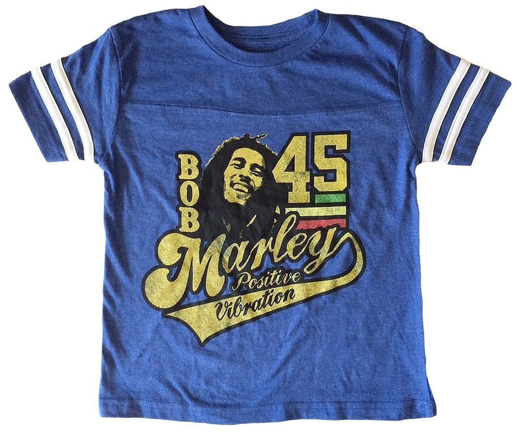 Bob Marley Little Boys 45 Athletic Toddler T-Shirt, 4T Blue