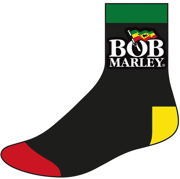 Bob Marley Men's Logo Socks, Black