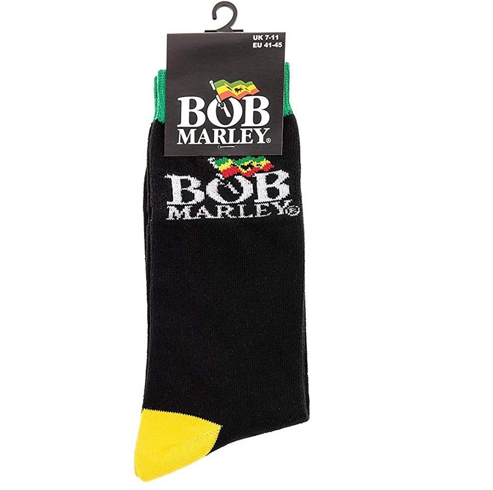 Bob Marley Men's Logo Socks, Black