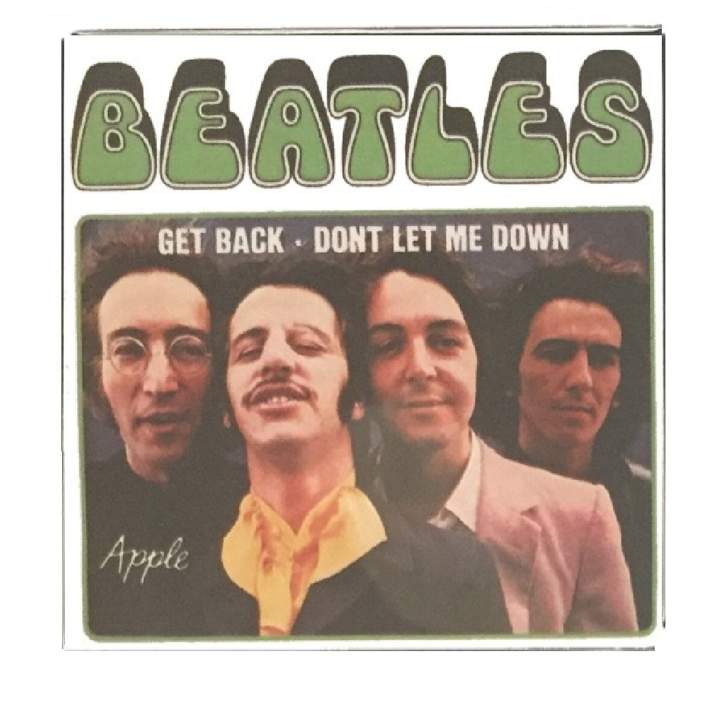 The Beatles Get Back / Don't Let me Down Magnet 3 inch Square