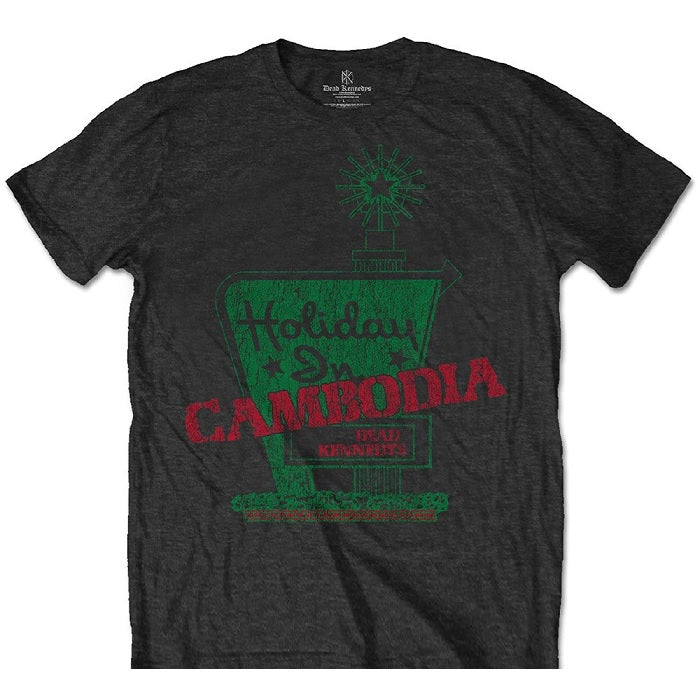 Dead Kennedys Holiday in Cambodia Men's T-shirt, Charcoal Grey