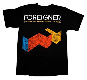 Foreigner I Want To Know What Love Is Logo Men's Vintage T-Shirt