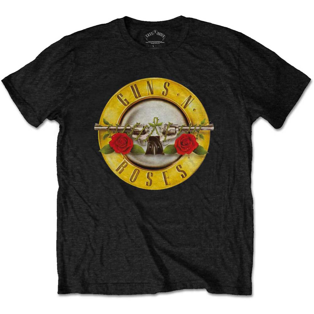 Guns and Roses Classic Logo Boy's T-Shirt, Black