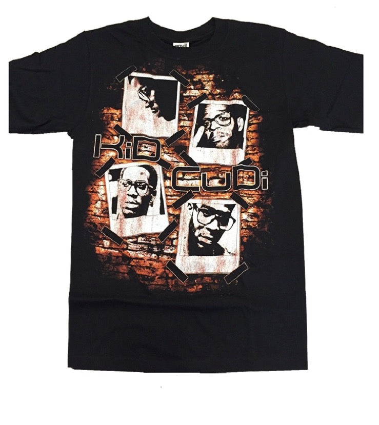 Kid Cudi Photos Men's Black T-Shirt (Small)