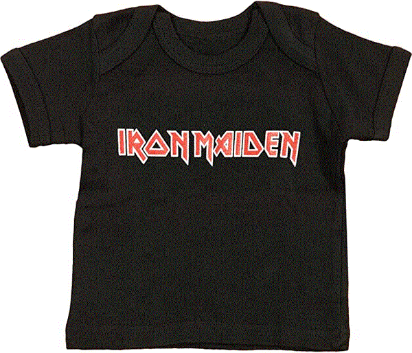 Iron Maiden Logo Infant Baby T-shirt, Black (18-24 Months)