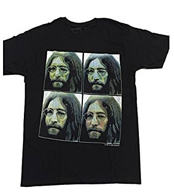 John Lennon 'Faces' Black T-Shirt (Medium)