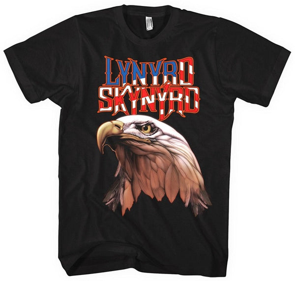 Lynyrd Skynyrd Americana Men's Eagle T-Shirt, Black (Large)