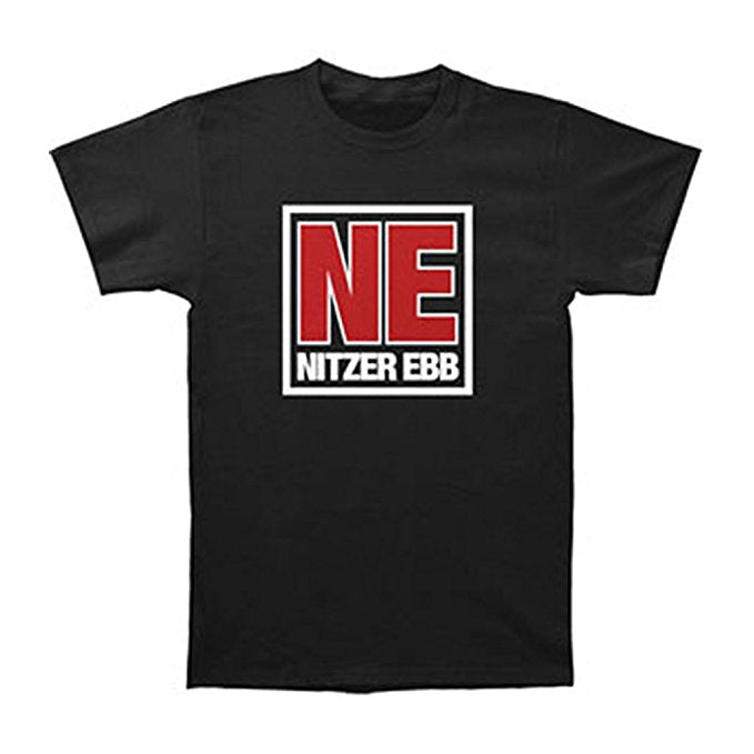 Nitzer Ebb Men's NE Logo Slim Fit T-shirt X-Large Black