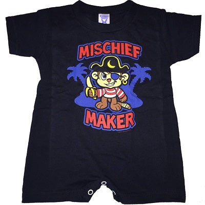 Mischief Maker Monkey Pirate Infant Snapsuit (12-18 Months)