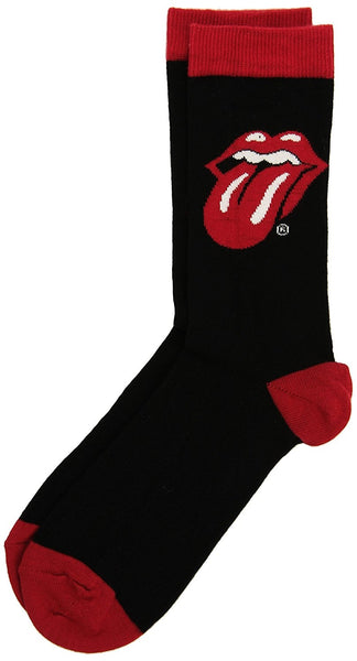 Rolling Stones Tongue Logo Men's Socks, One Size, Red / Black (UK 9-12 US 11-13)