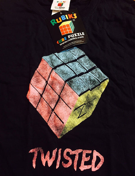 Rubik's Cube 'Twisted' Juniors T-Shirt (Medium-Juniors)