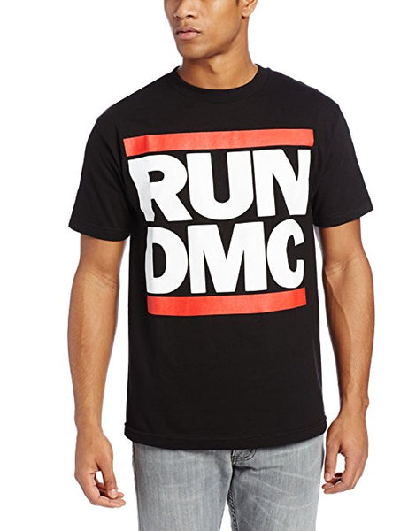 Run DMC Classic Logo Men's T-Shirt, Black