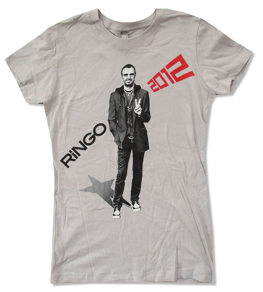 Ringo Starr 2012 Juniors T-shirt, Grey (Medium)