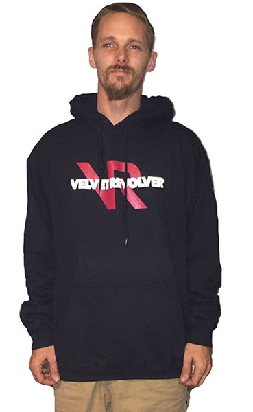 Velvet Revolver Hoodie Tour Dates black hooded sweatshirt (X-Large