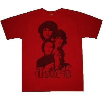 The Doors 'Totem' Men's Slimfit T-shirt, Red (X-Large)
